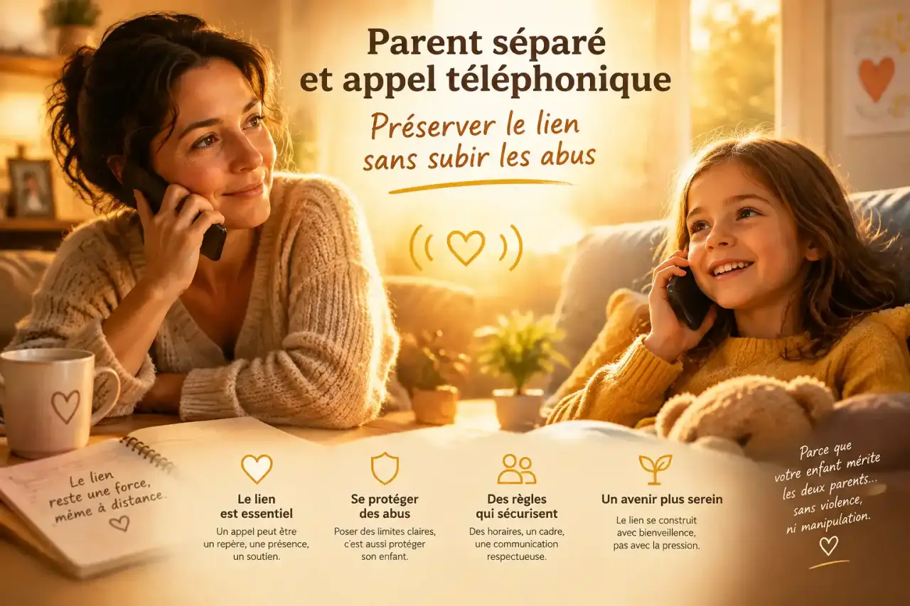 Parent séparé et appel téléphonique : préserver le lien sans subir les abus