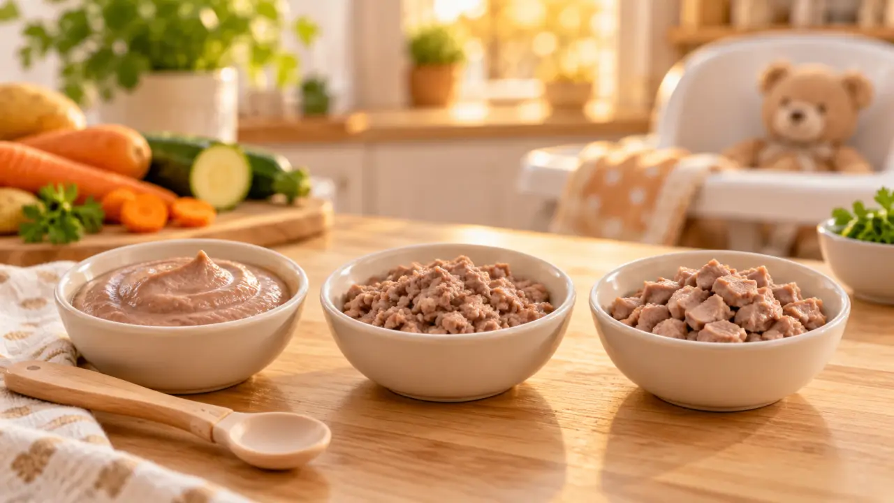 Viande pour bébé : 3 textures pour passer du mixé au haché en sécurité