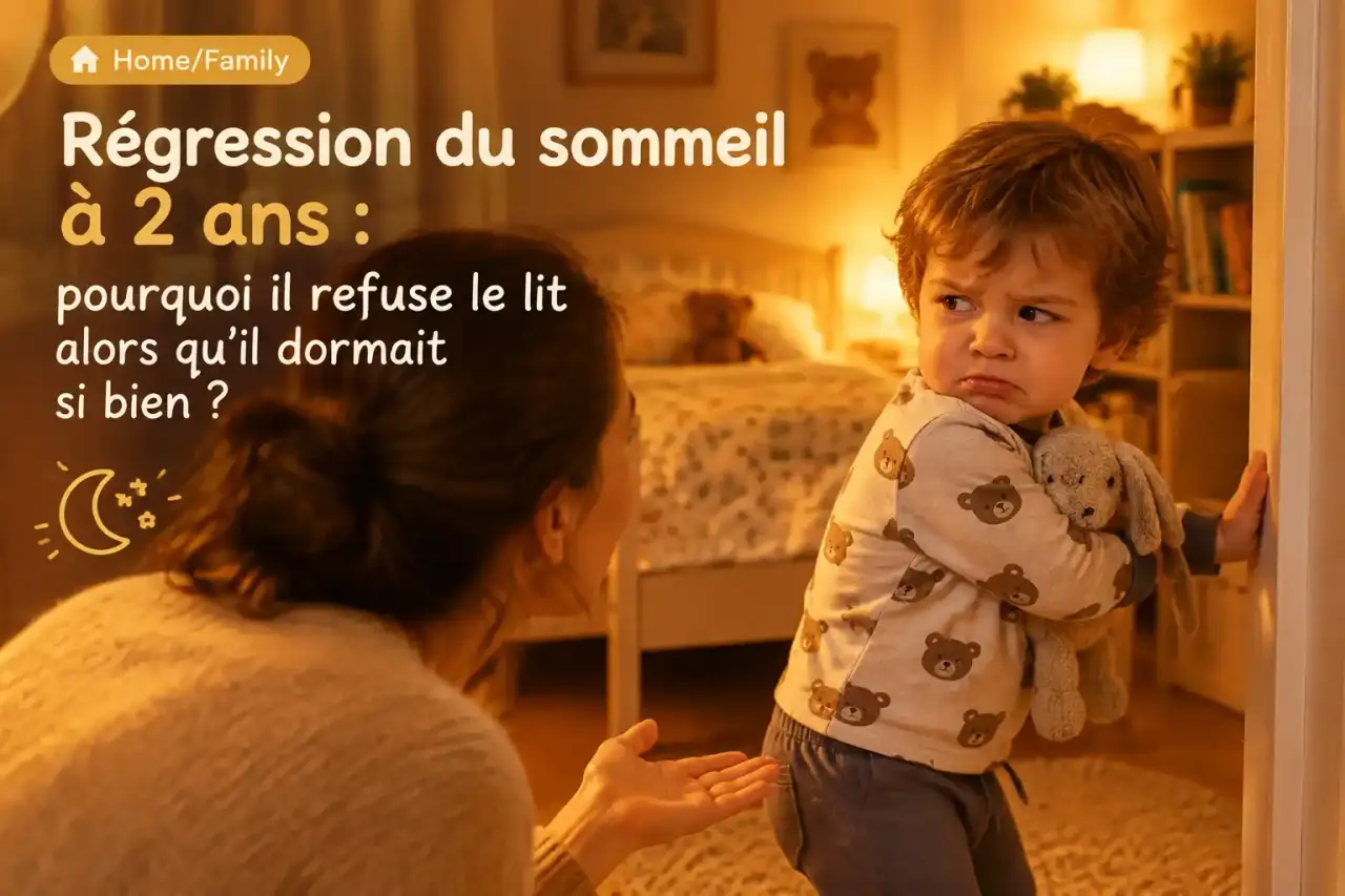 Régression du sommeil à 2 ans : pourquoi il refuse le lit alors qu'il dormait si bien