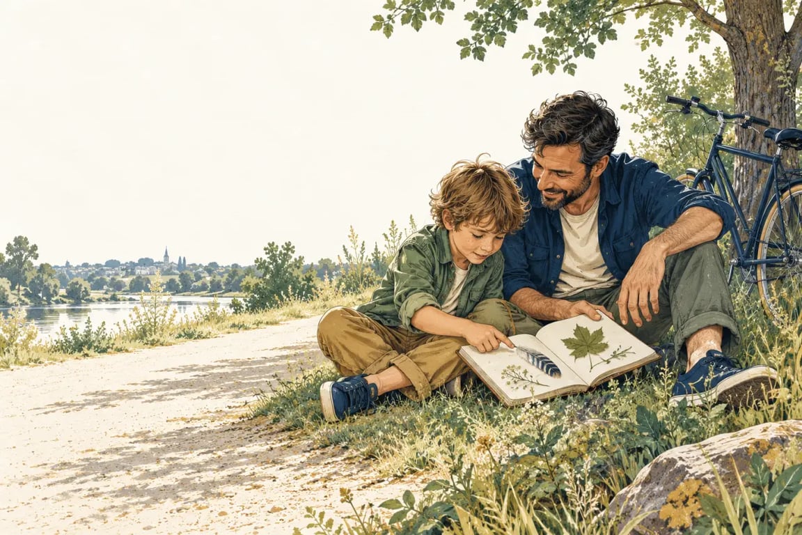 Activité fête des pères à partager avec papa lors d'une balade au parc