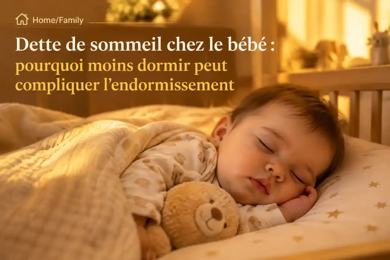 Dette de sommeil chez le bébé : pourquoi moins dormir peut compliquer l’endormissement