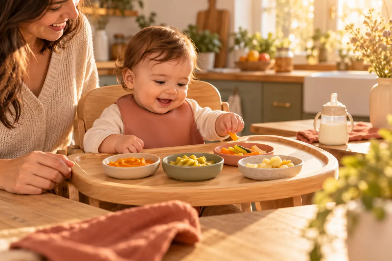 À 9 mois, quatre repas pour découvrir les textures sans perdre de vue le lait